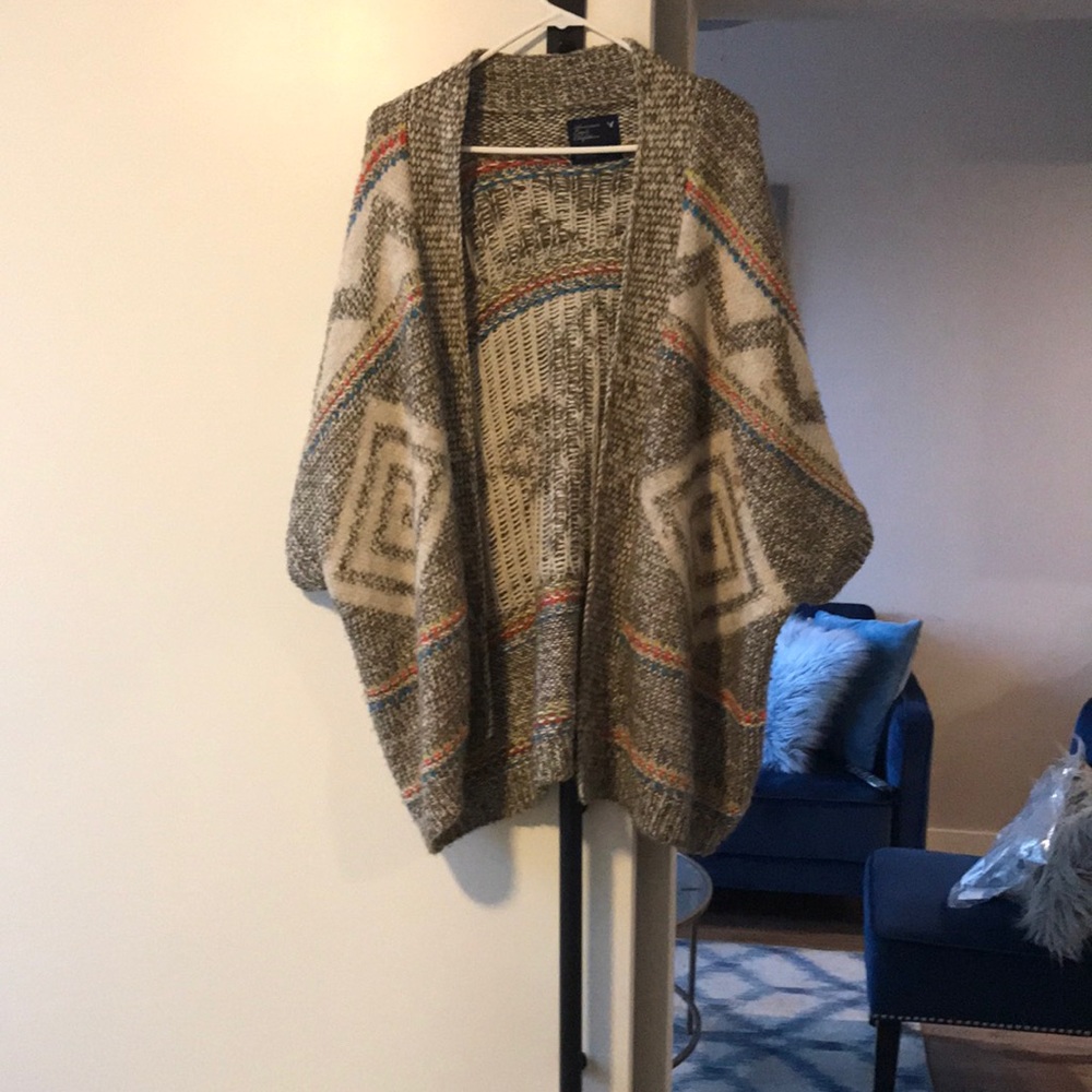 Oversized knit cardigan